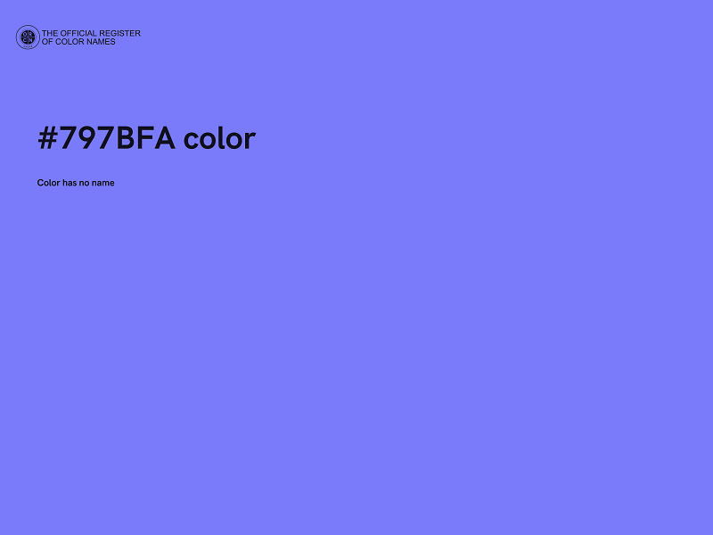 #797BFA color image