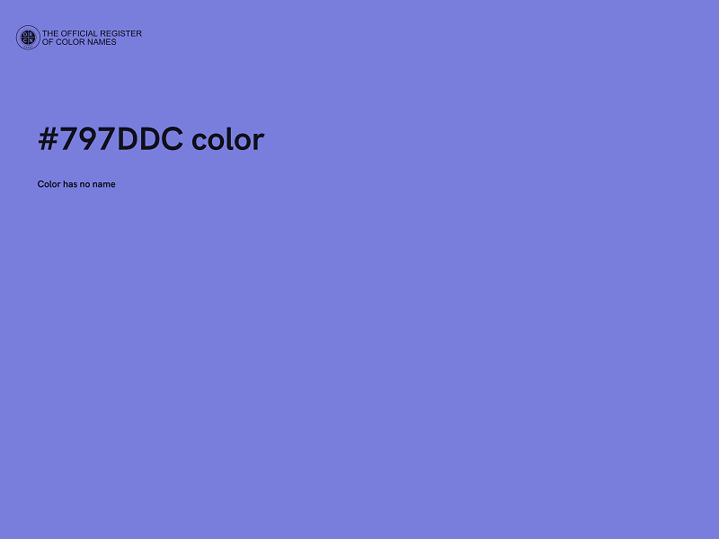 #797DDC color image