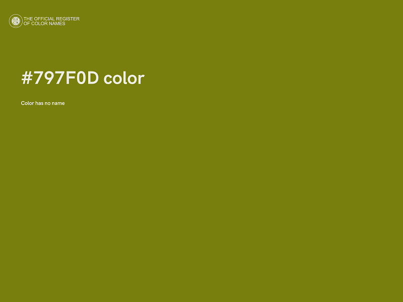 #797F0D color image