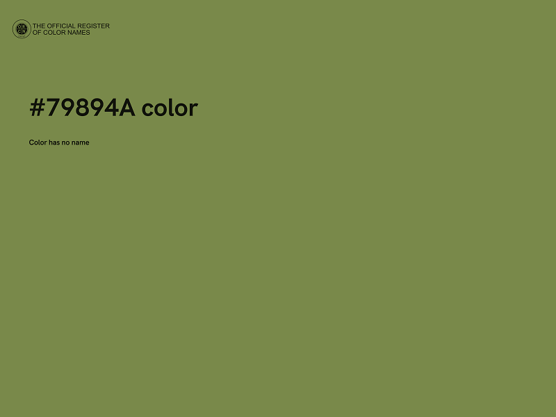 #79894A color image