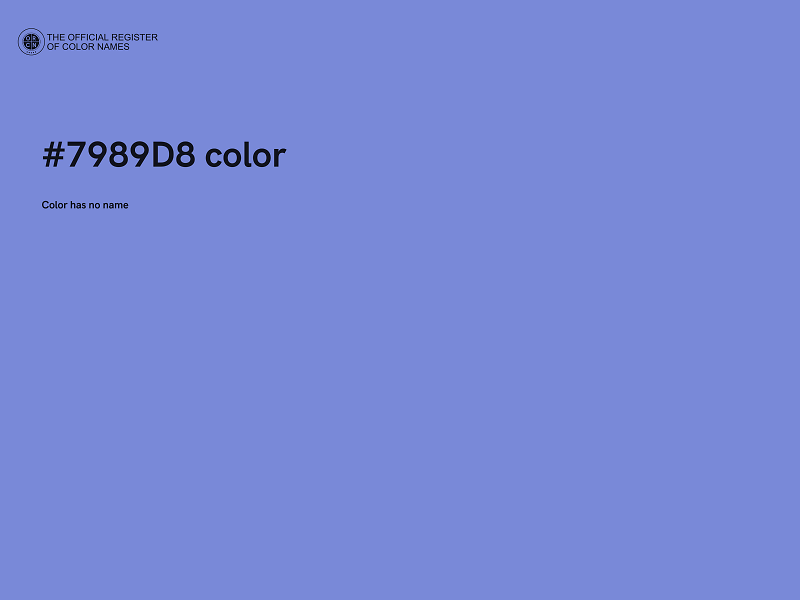 #7989D8 color image