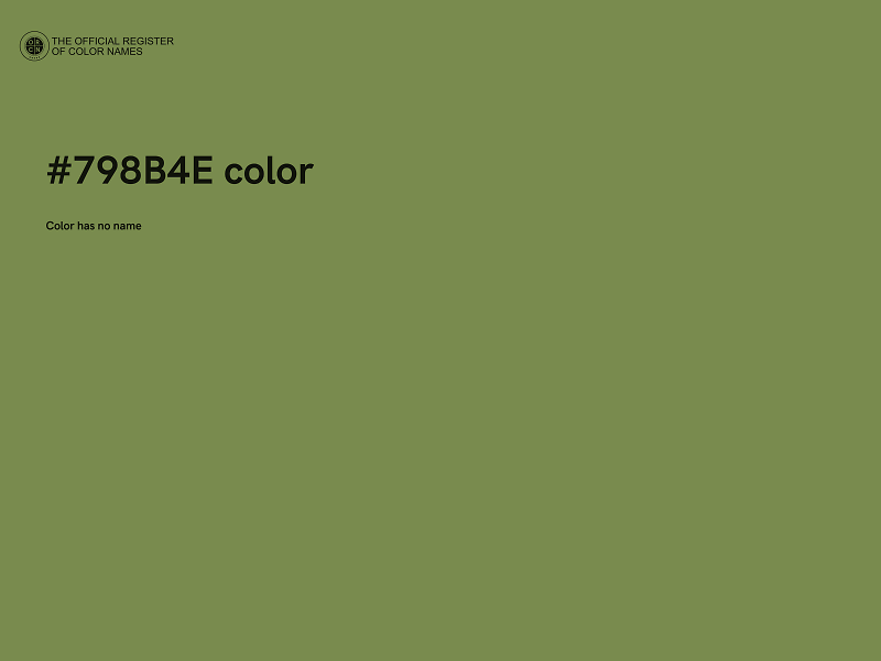 #798B4E color image