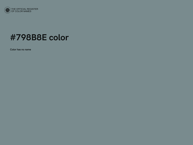 #798B8E color image