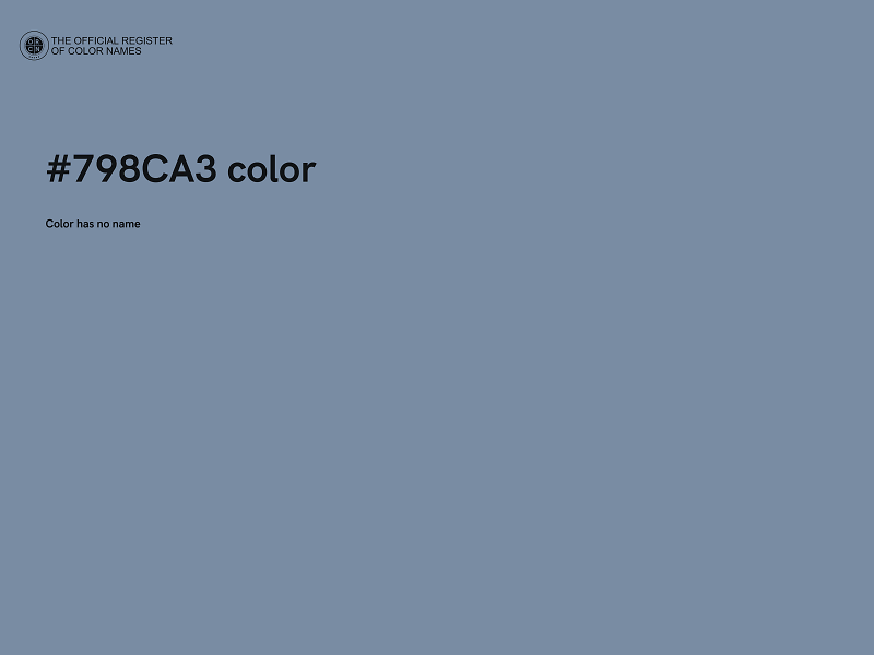 #798CA3 color image