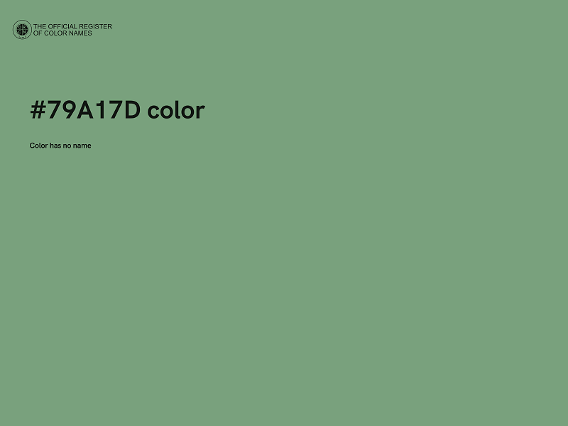 #79A17D color image