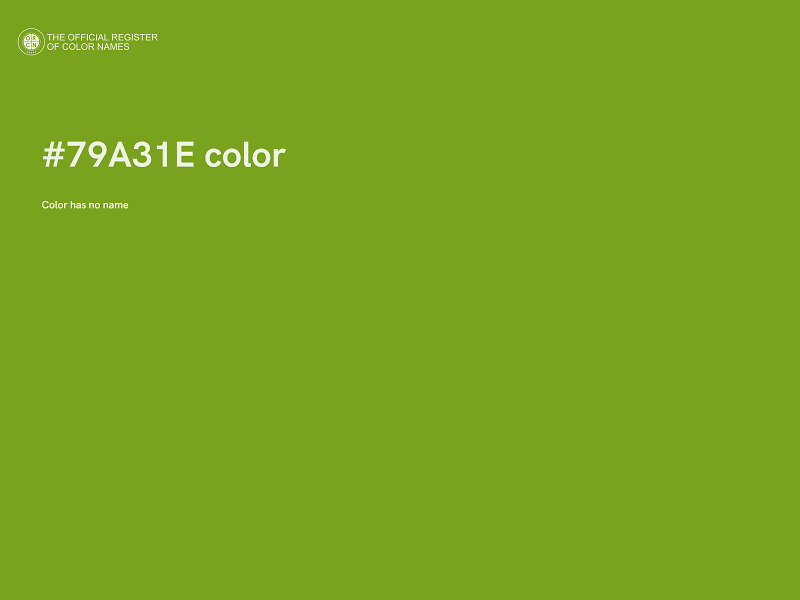 #79A31E color image