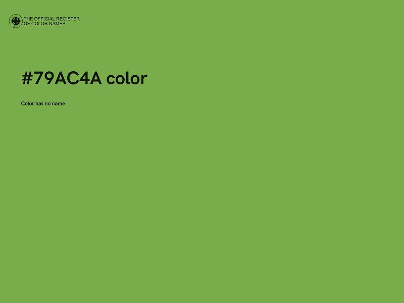 #79AC4A color image