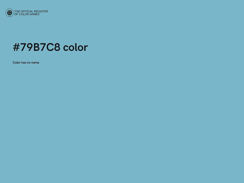 #79B7C8 color image