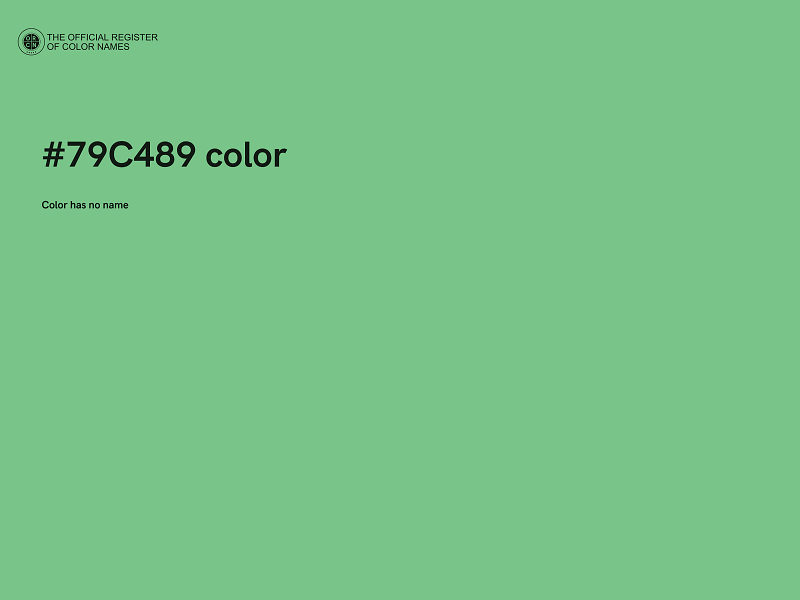 #79C489 color image