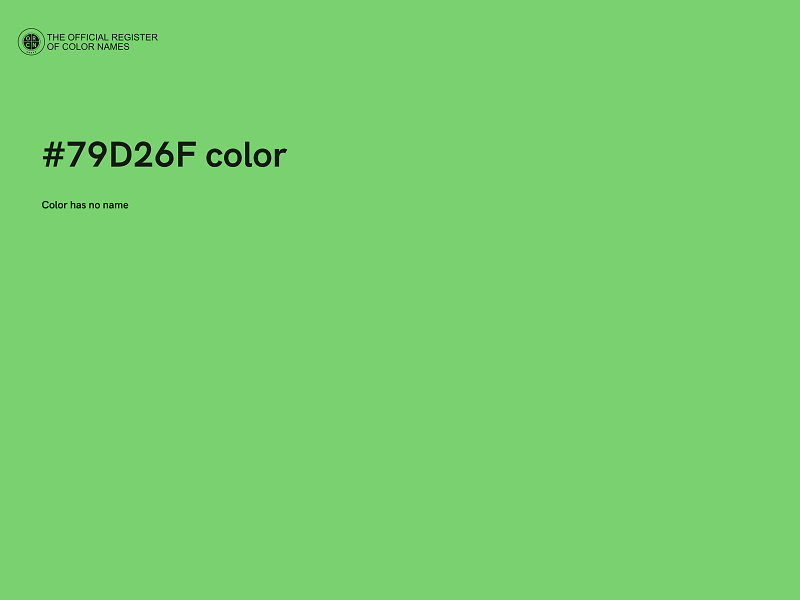 #79D26F color image