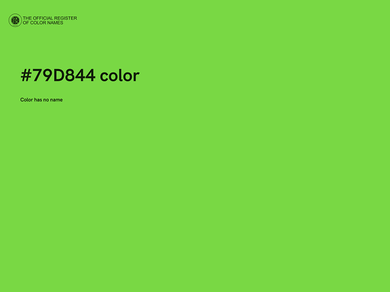 #79D844 color image