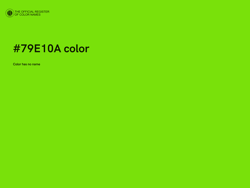 #79E10A color image