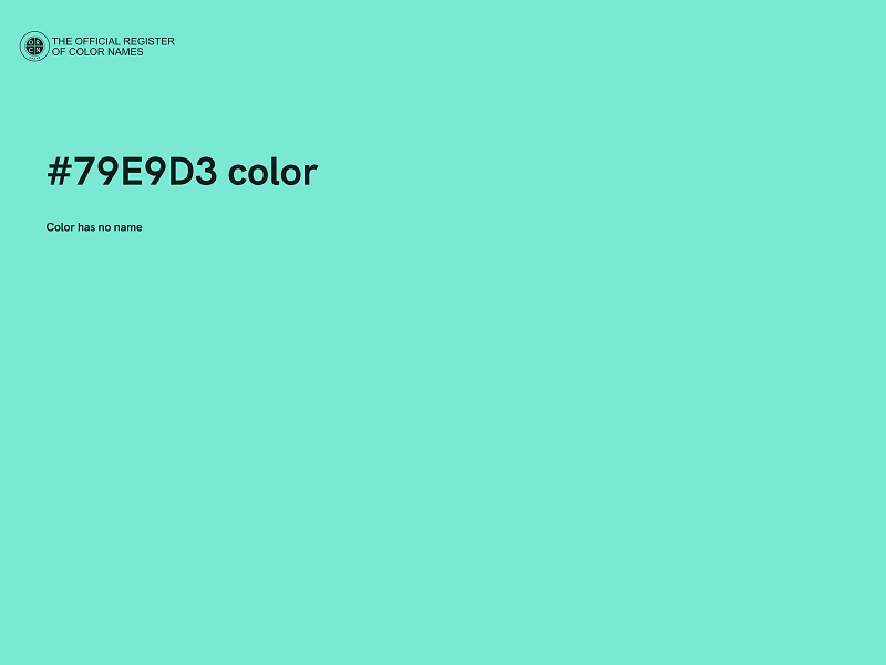 #79E9D3 color image