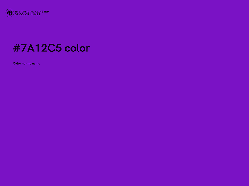 #7A12C5 color image