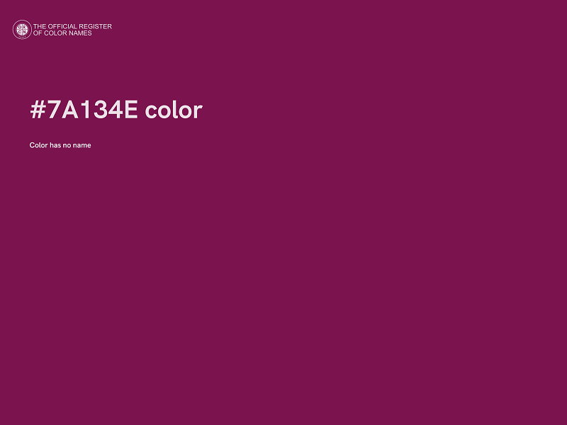 #7A134E color image