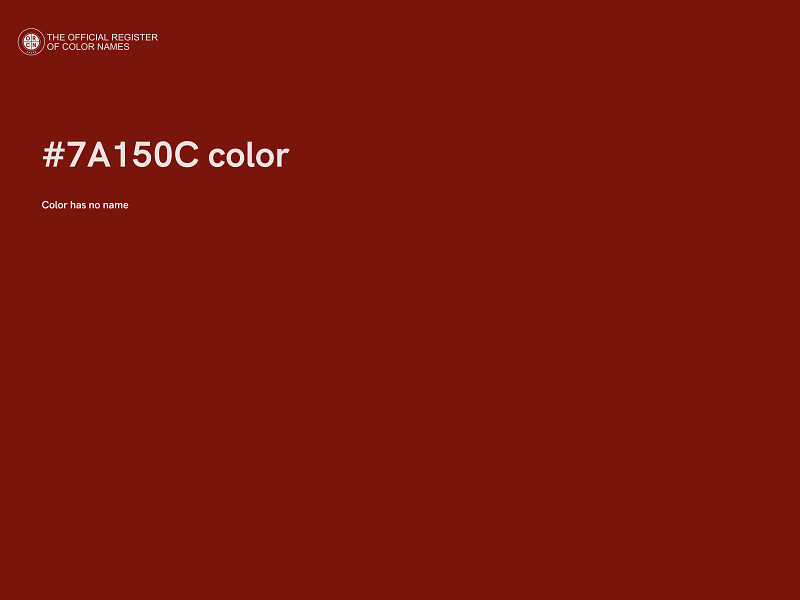 #7A150C color image