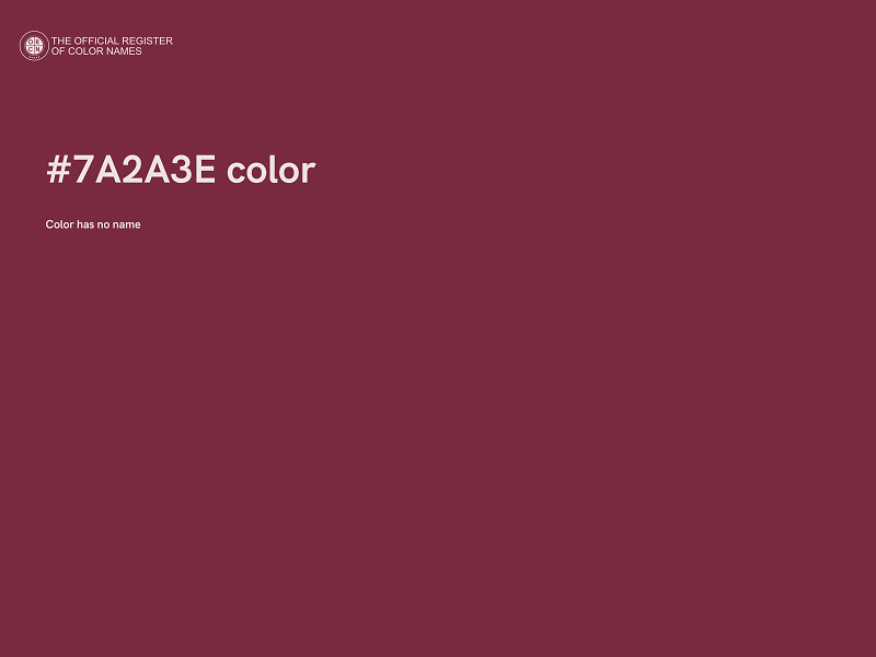 #7A2A3E color image