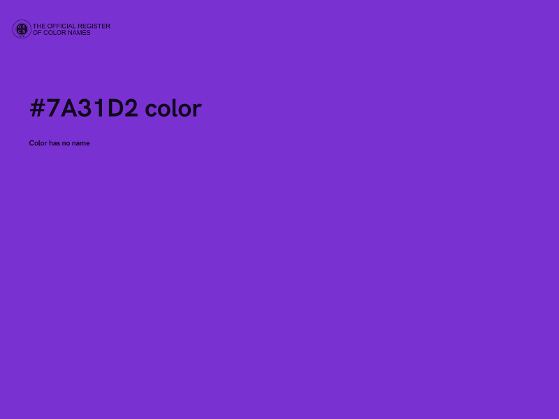 #7A31D2 color image