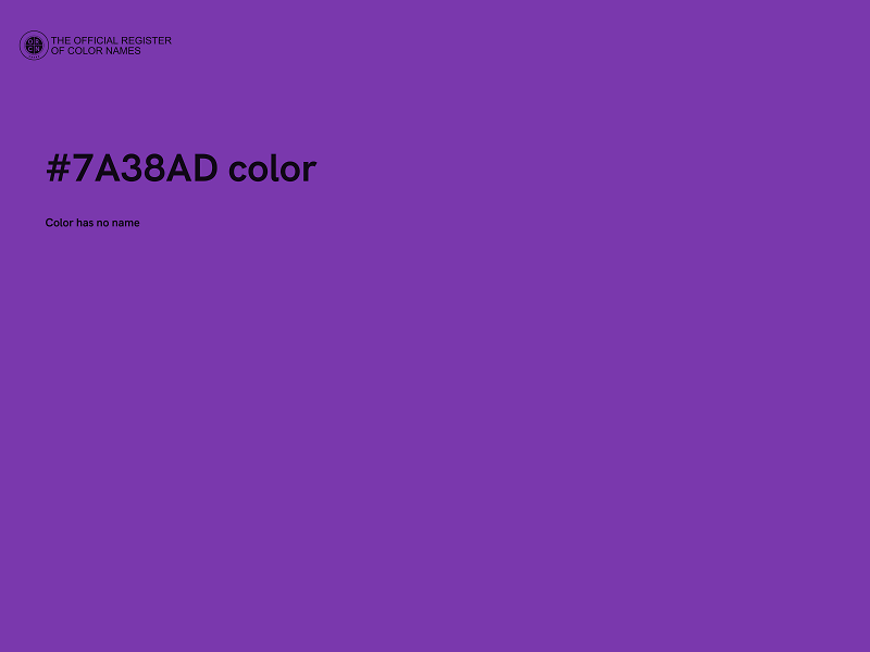 #7A38AD color image