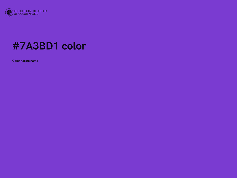 #7A3BD1 color image