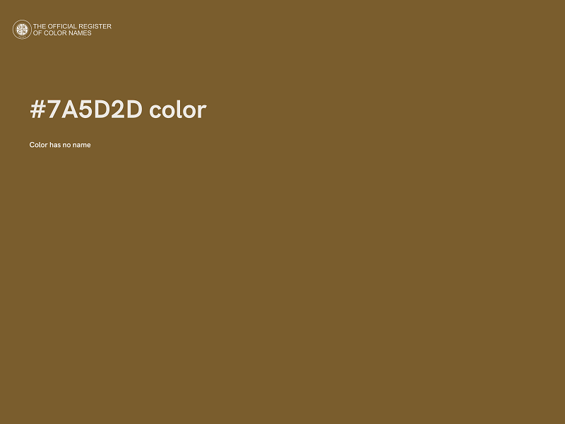 #7A5D2D color image