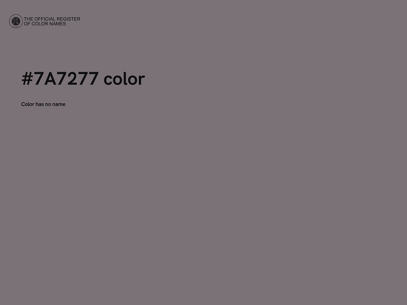 #7A7277 color image