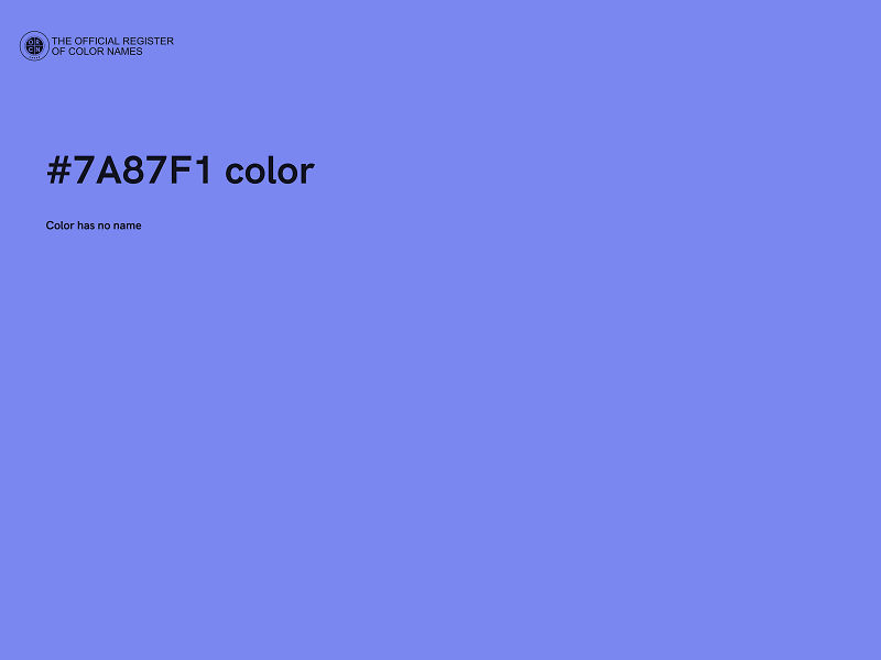 #7A87F1 color image