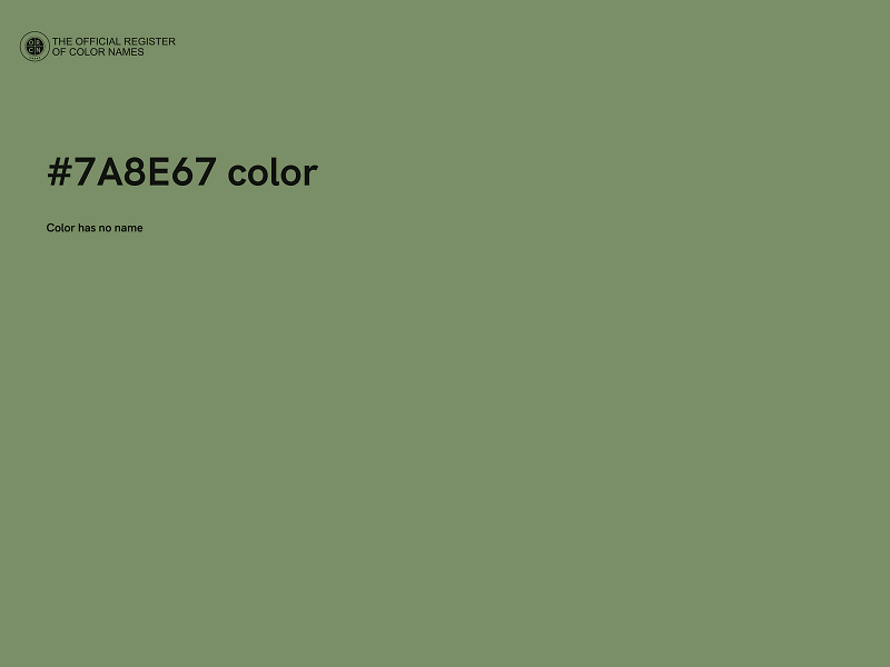 #7A8E67 color image