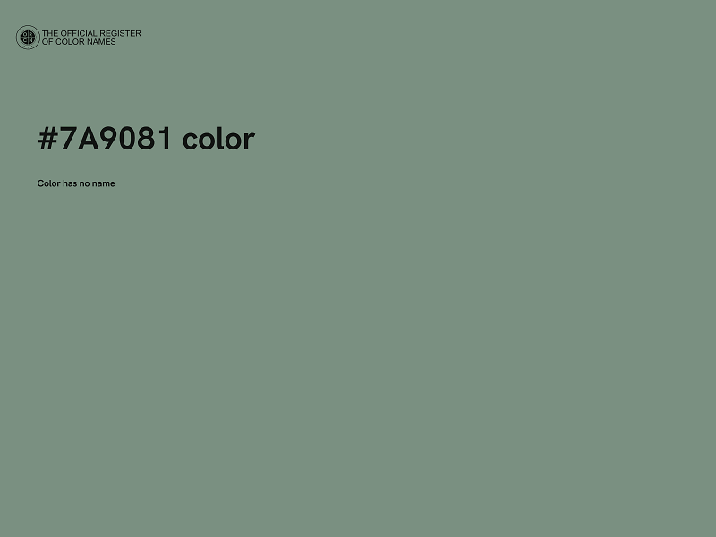 #7A9081 color image