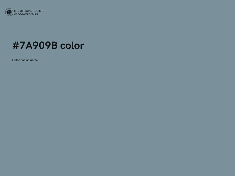 #7A909B color image