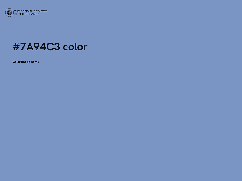 #7A94C3 color image