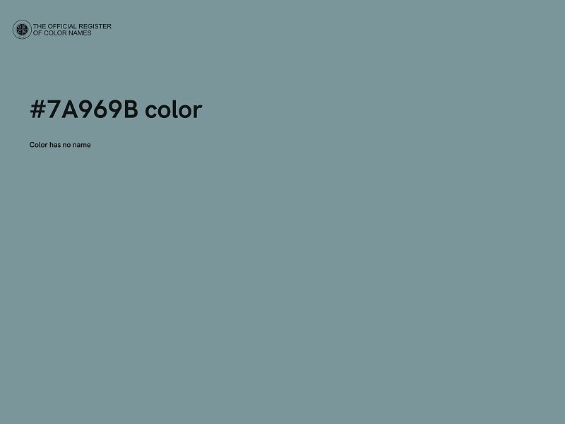 #7A969B color image