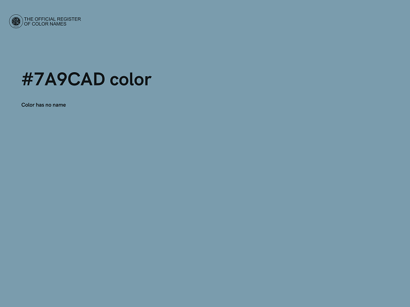 #7A9CAD color image