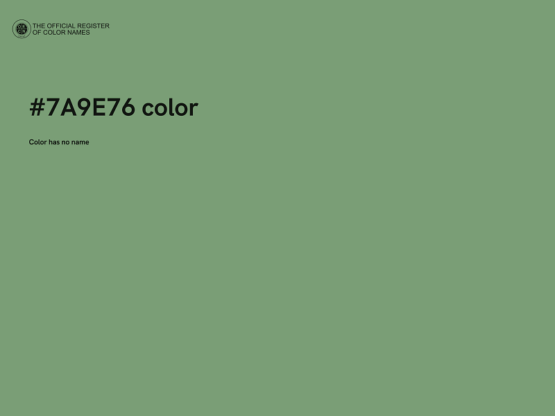 #7A9E76 color image