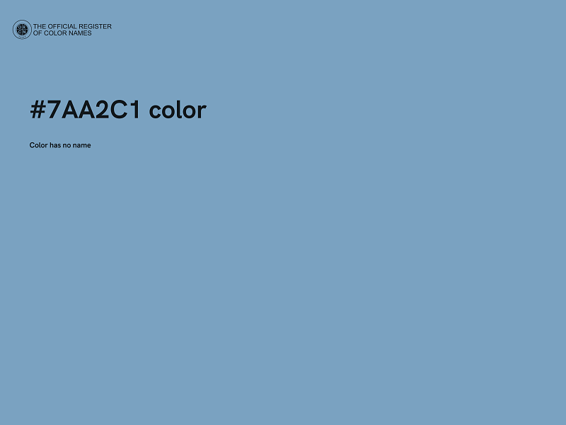 #7AA2C1 color image