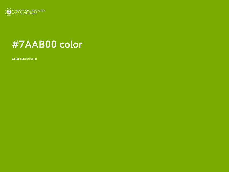 #7AAB00 color image