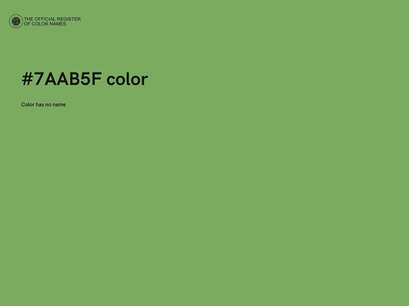 #7AAB5F color image