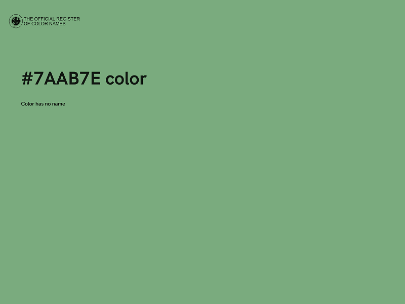 #7AAB7E color image