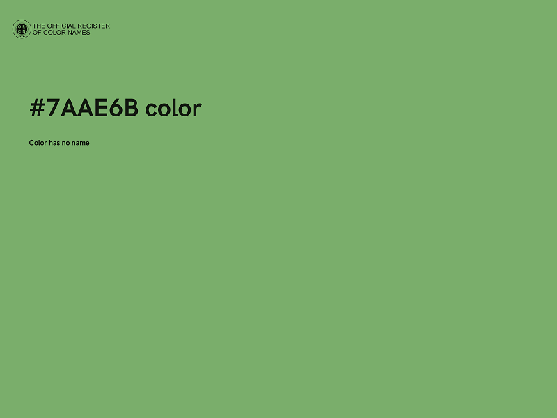 #7AAE6B color image