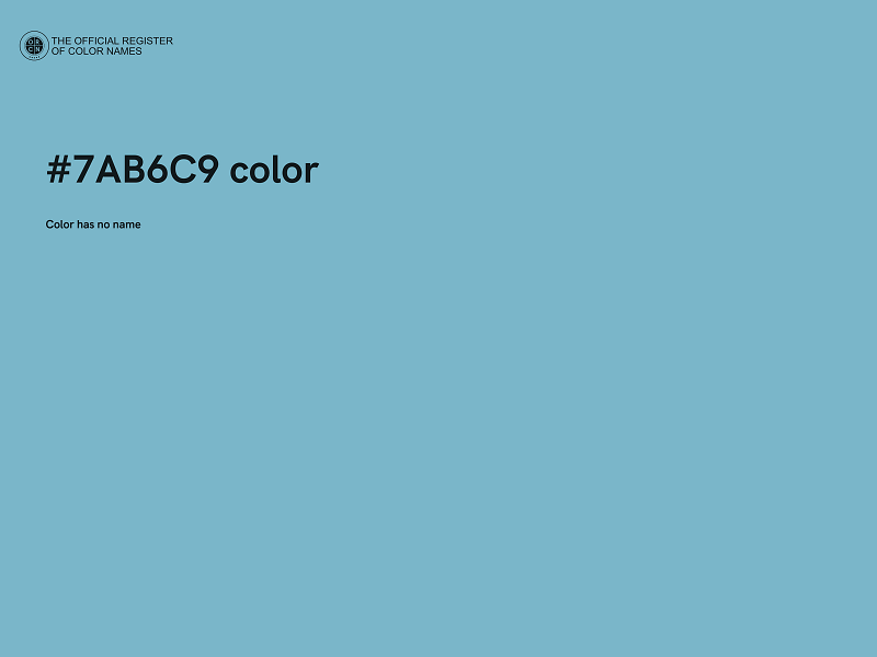 #7AB6C9 color image