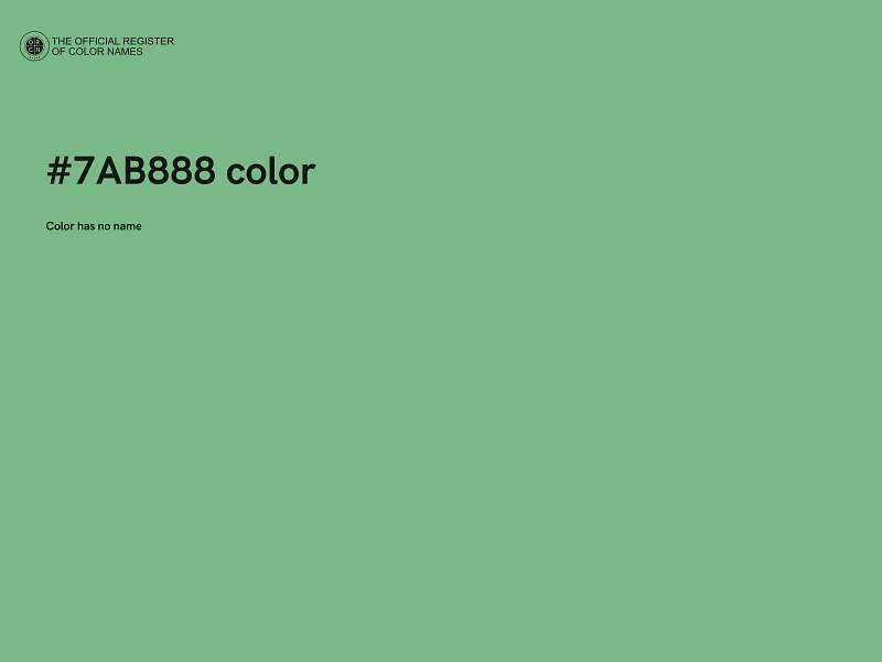 #7AB888 color image