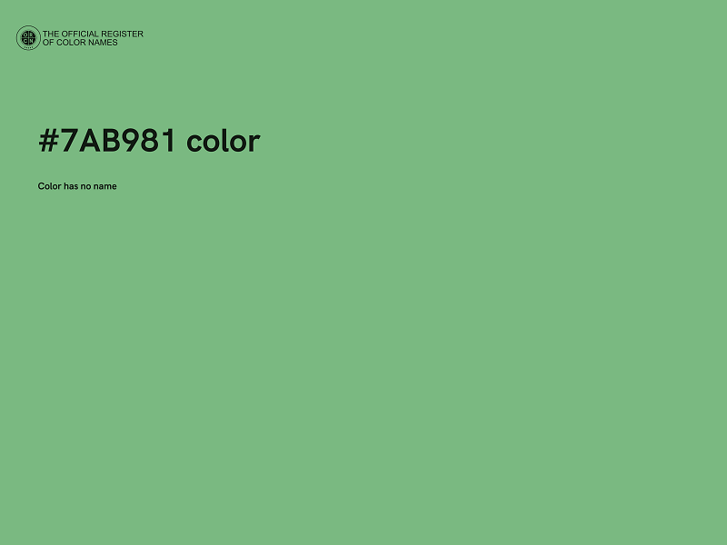 #7AB981 color image