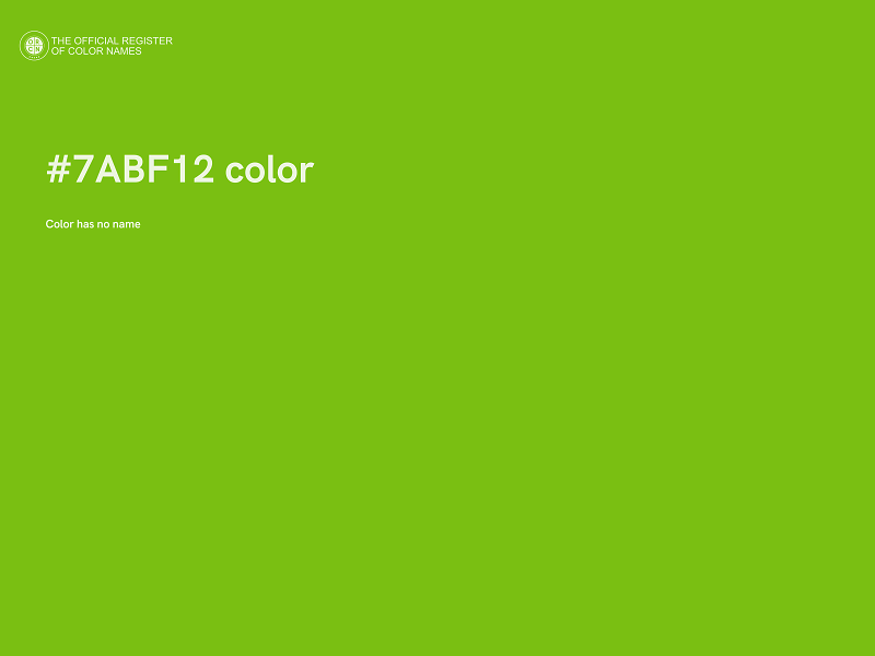 #7ABF12 color image