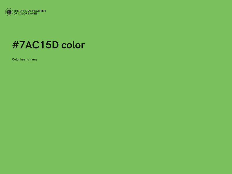 #7AC15D color image