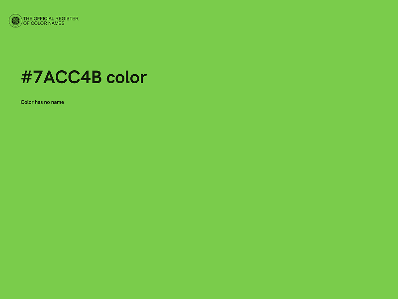 #7ACC4B color image