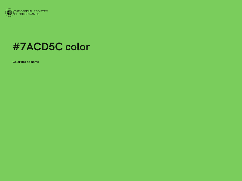 #7ACD5C color image