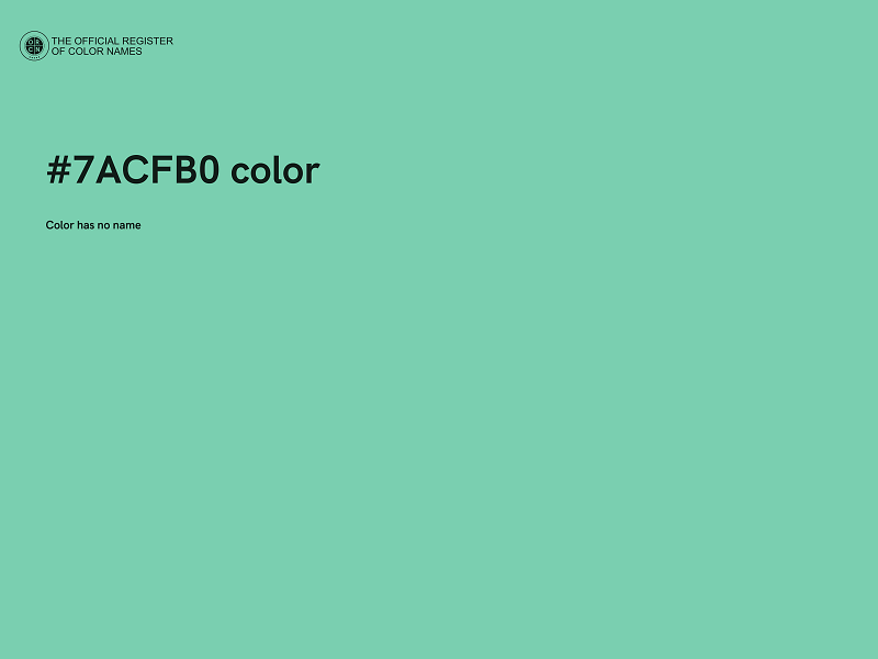 #7ACFB0 color image