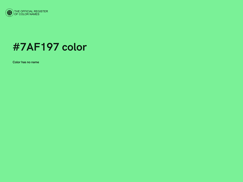 #7AF197 color image