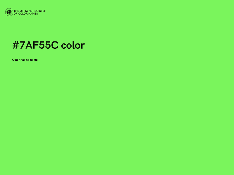 #7AF55C color image