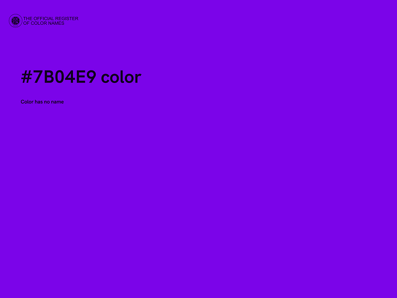 #7B04E9 color image